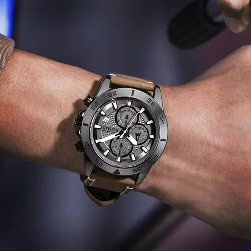 Dial Quartz Chronograaf Horloge