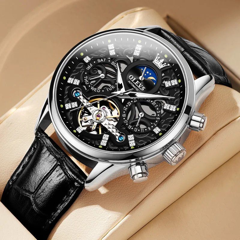 van Wennink© - Mechanisch Automatisch Horloge met Luxe Leren Band