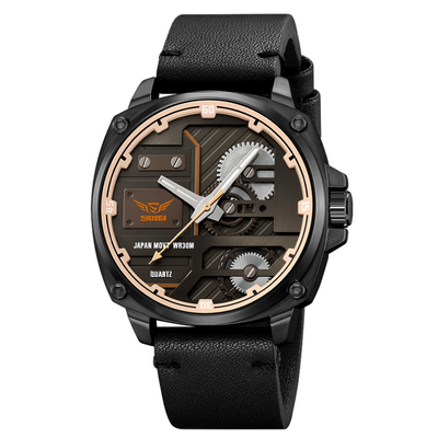 van Wennink© - Kwarts Leren Herenhorloge