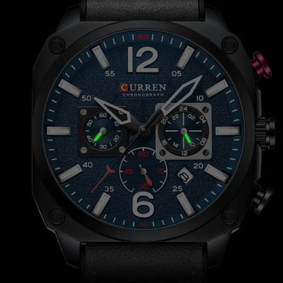 van Wennink© - Luxe Lederen Kwarts Horloge voor de Zakelijke Professional