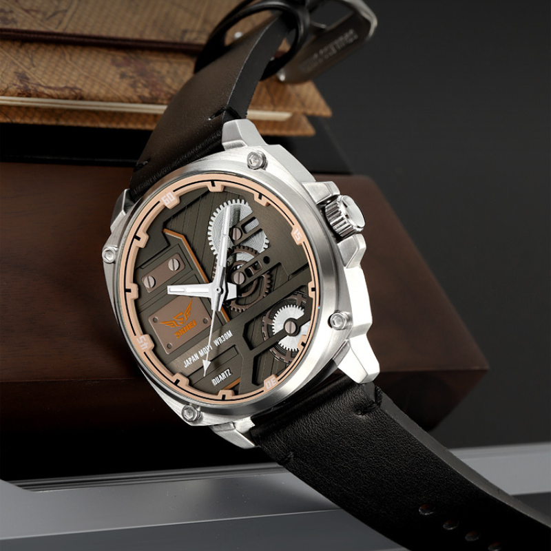 van Wennink© - Kwarts Leren Herenhorloge