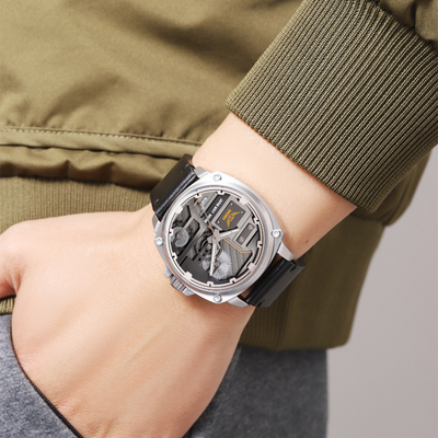 van Wennink© - Kwarts Leren Herenhorloge