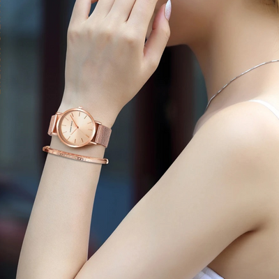 Luxe Stalen Armband Modehorloge
