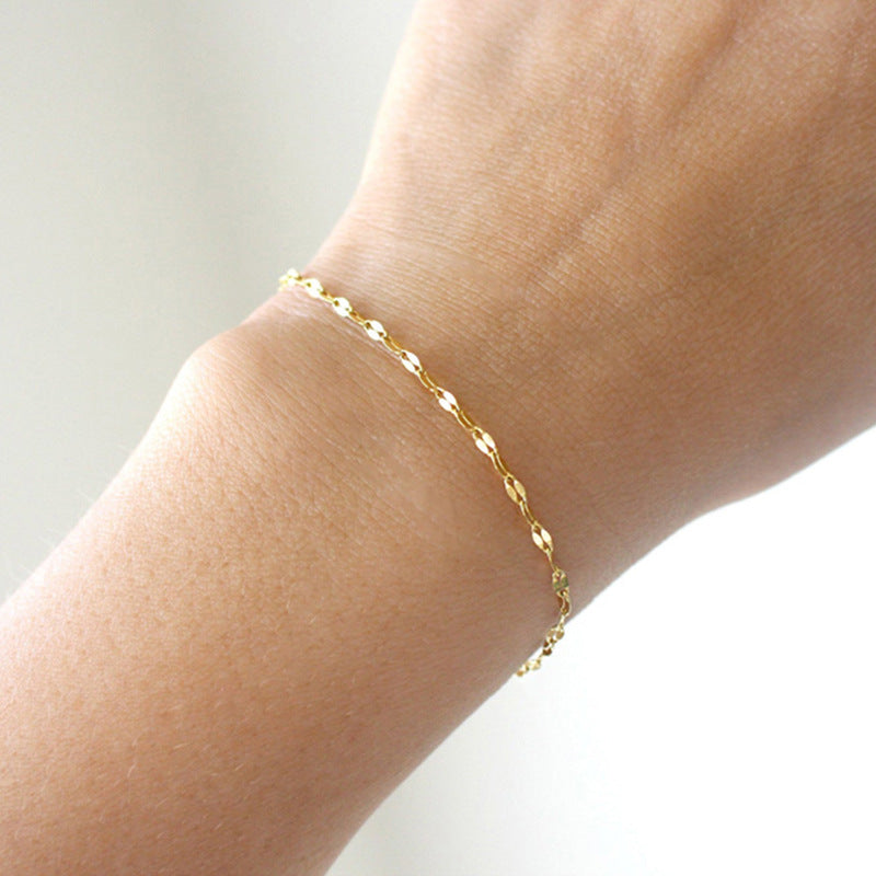 Amara Kant Armband | 18k Goud