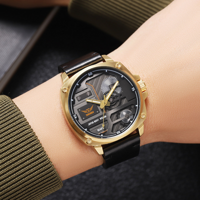 van Wennink© - Kwarts Leren Herenhorloge