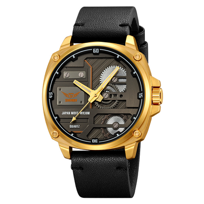 van Wennink© - Kwarts Leren Herenhorloge