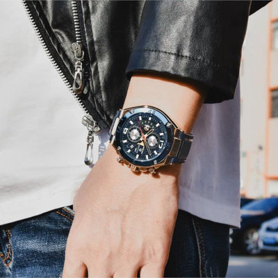 Kwarts Multifunctionele Sport Chronograaf Horloge