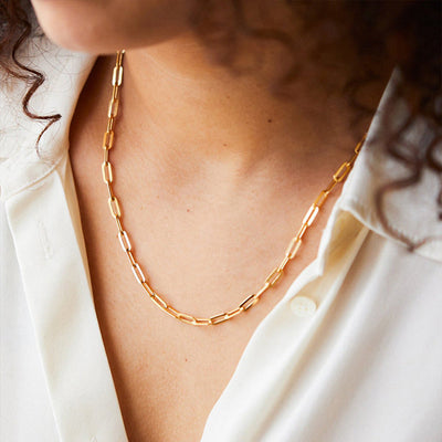 bernstein halsketting | 18k goud