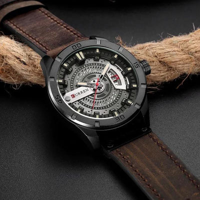 van Wennink© - Sportieve Militaire Herenhorloge met Kwarts