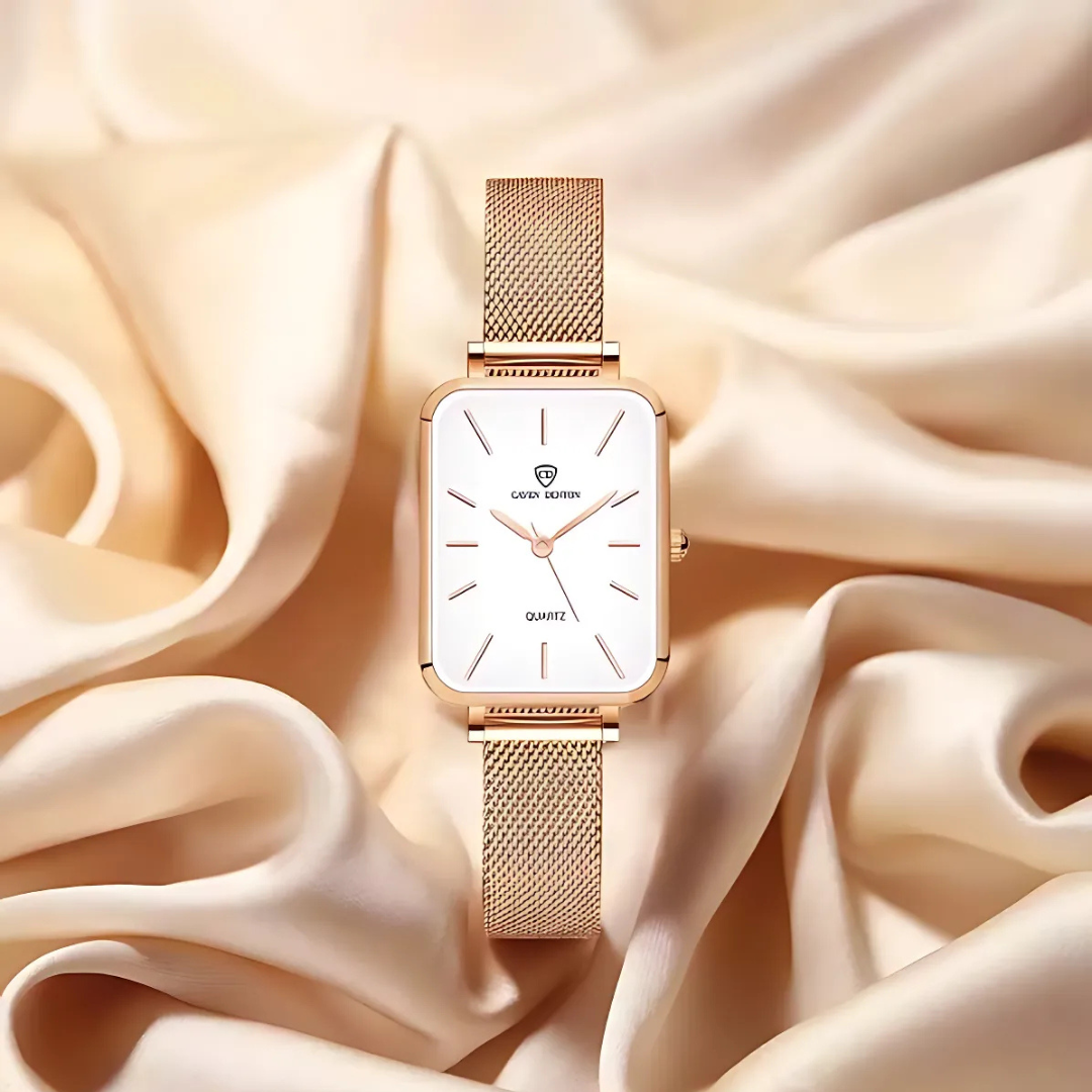 Mesh Band Minimalistische Quartz Horloge