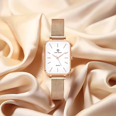 Mesh Band Minimalistische Quartz Horloge