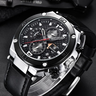 Kwarts Multifunctionele Sport Chronograaf Horloge