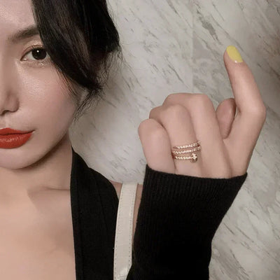 Verstelbare Ring Ateny | 18K Goud