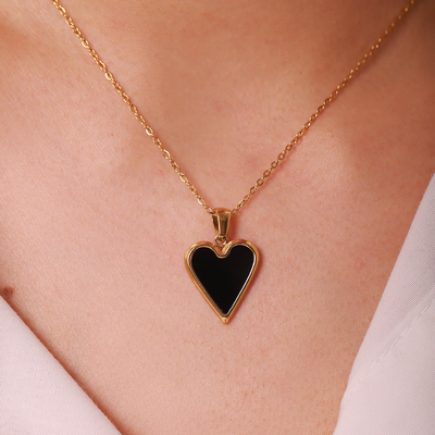 Blythe Halsketting met hart | 18k Goud