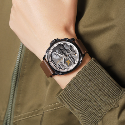 van Wennink© - Kwarts Leren Herenhorloge