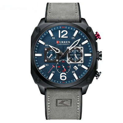 van Wennink© - Luxe Lederen Kwarts Horloge voor de Zakelijke Professional