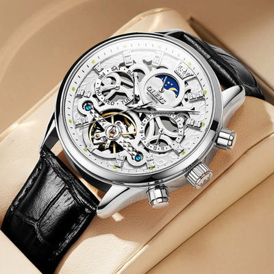 van Wennink© - Mechanisch Automatisch Horloge met Luxe Leren Band