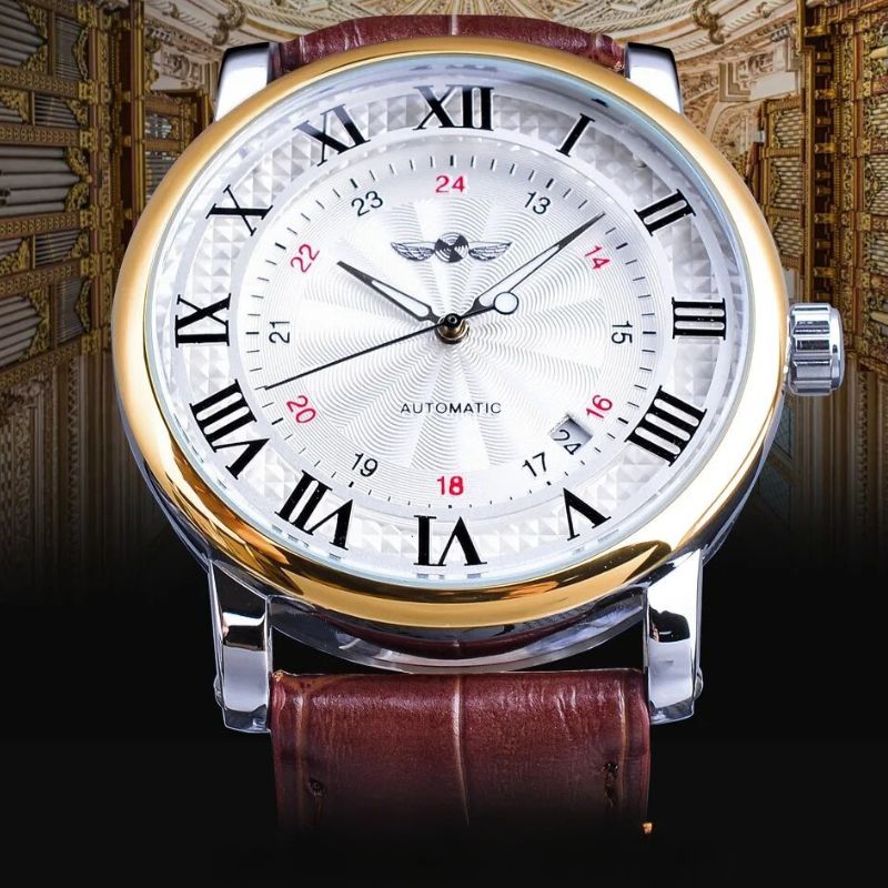 van Wennink© - Luxe Volautomatisch Leren Horloge