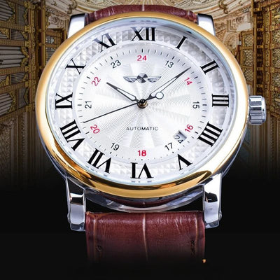 van Wennink© - Luxe Volautomatisch Leren Horloge