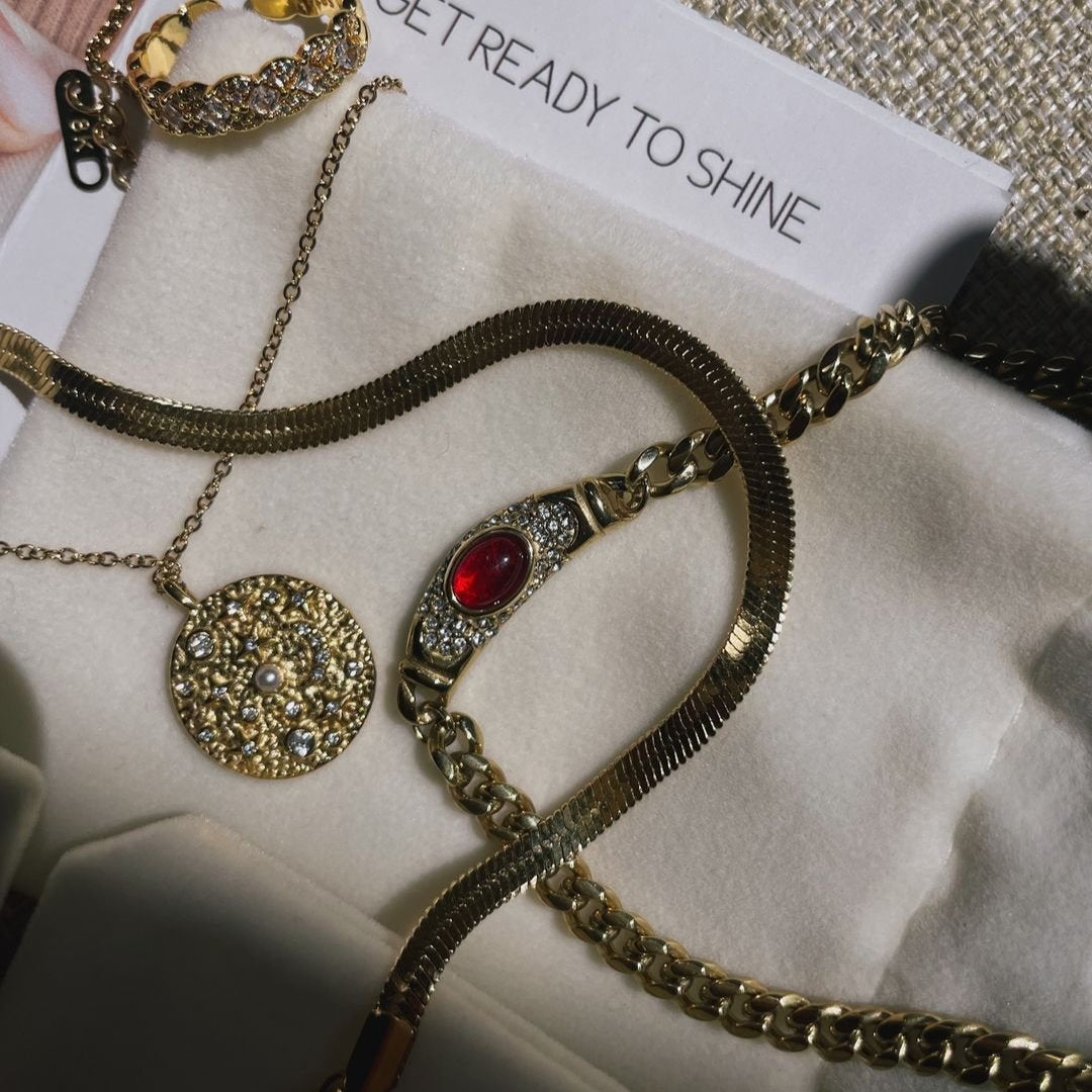 Vintage Isabella Halsketting | 18k Goud