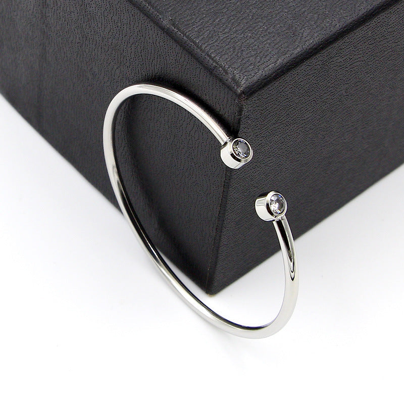 armband met dubbele kristallen | 18k Goud