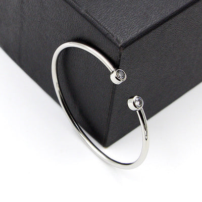 armband met dubbele kristallen | 18k Goud