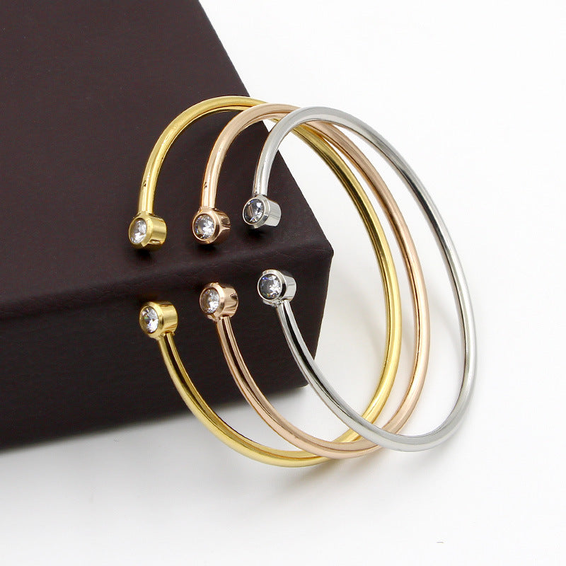 armband met dubbele kristallen | 18k Goud