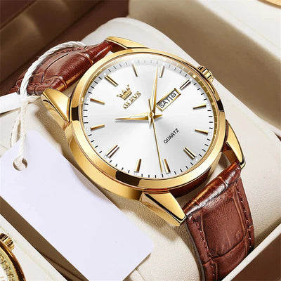 van Wennink© - Luxe Business Leren Horloge