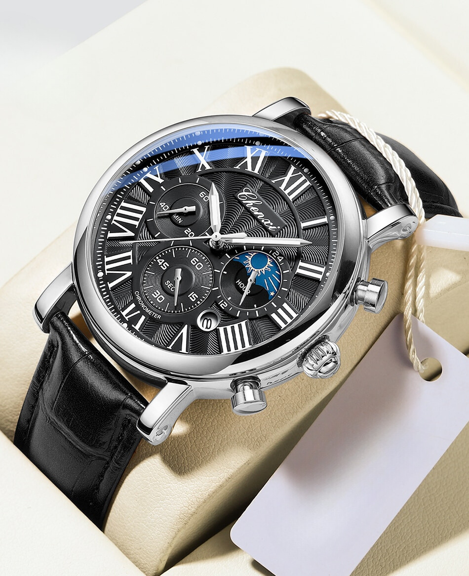 van Wennink© - Luxe Leren Kwarts Horloge