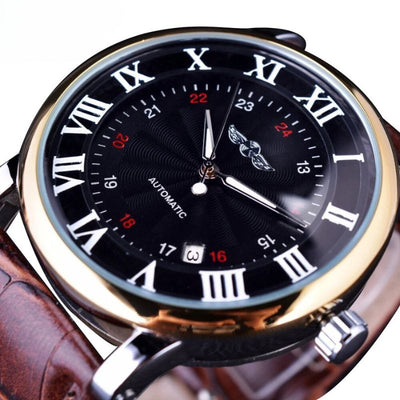 van Wennink© - Luxe Volautomatisch Leren Horloge