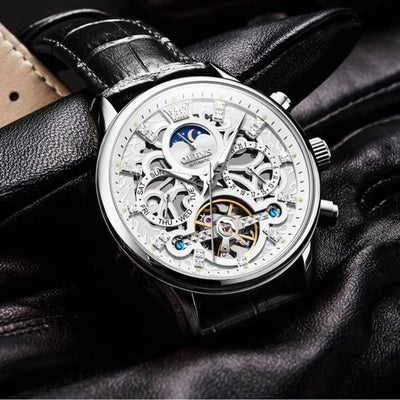 van Wennink© - Mechanisch Automatisch Horloge met Luxe Leren Band