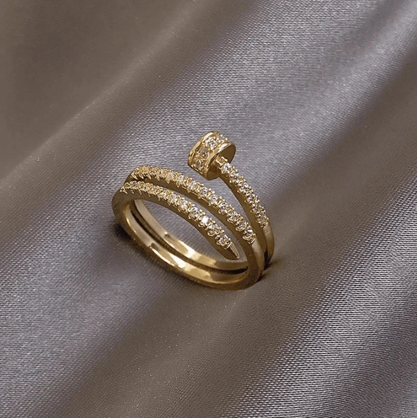 Verstelbare Ring Ateny | 18K Goud