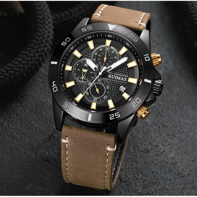 Dial Quartz Chronograaf Horloge