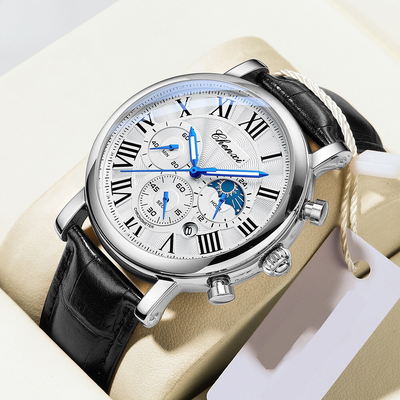 van Wennink© - Luxe Leren Kwarts Horloge