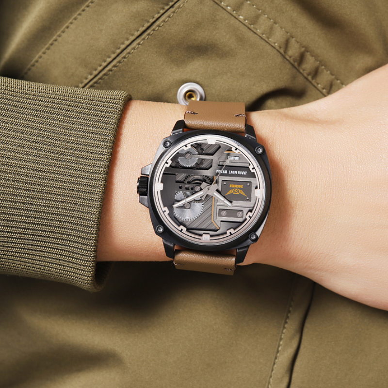 van Wennink© - Kwarts Leren Herenhorloge