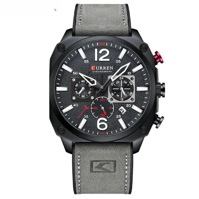 van Wennink© - Luxe Lederen Kwarts Horloge voor de Zakelijke Professional