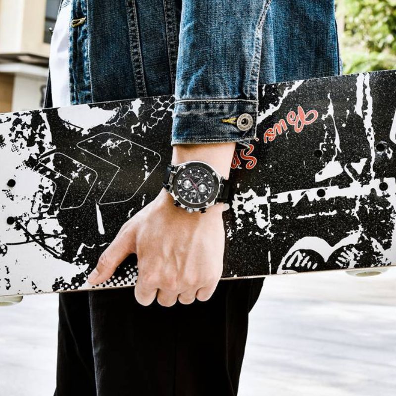 Kwarts Multifunctionele Sport Chronograaf Horloge