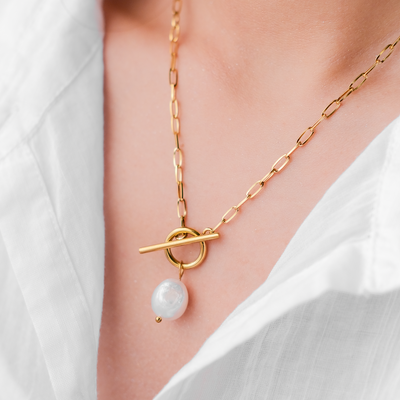 Afrodite Halsketting met Zoetwaterparels | 14k Goud