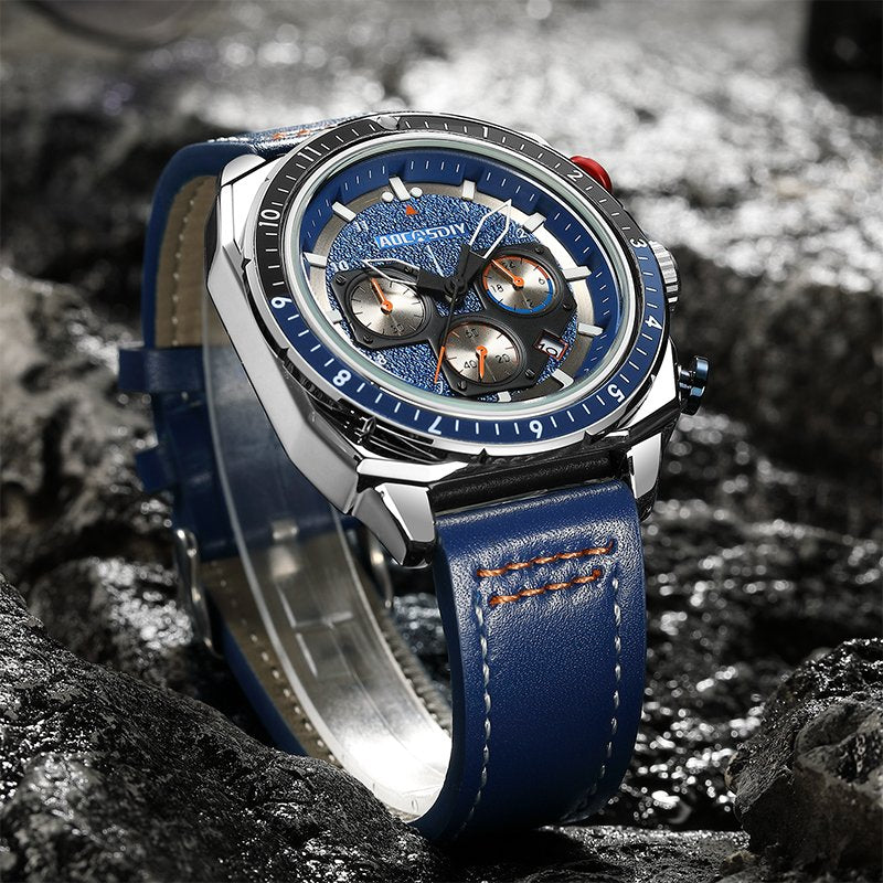 Luxe Chronograaf Sport Quartz Horloge