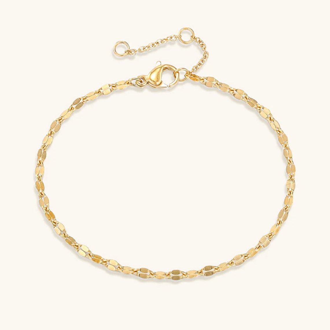 Amara Kant Armband | 18k Goud