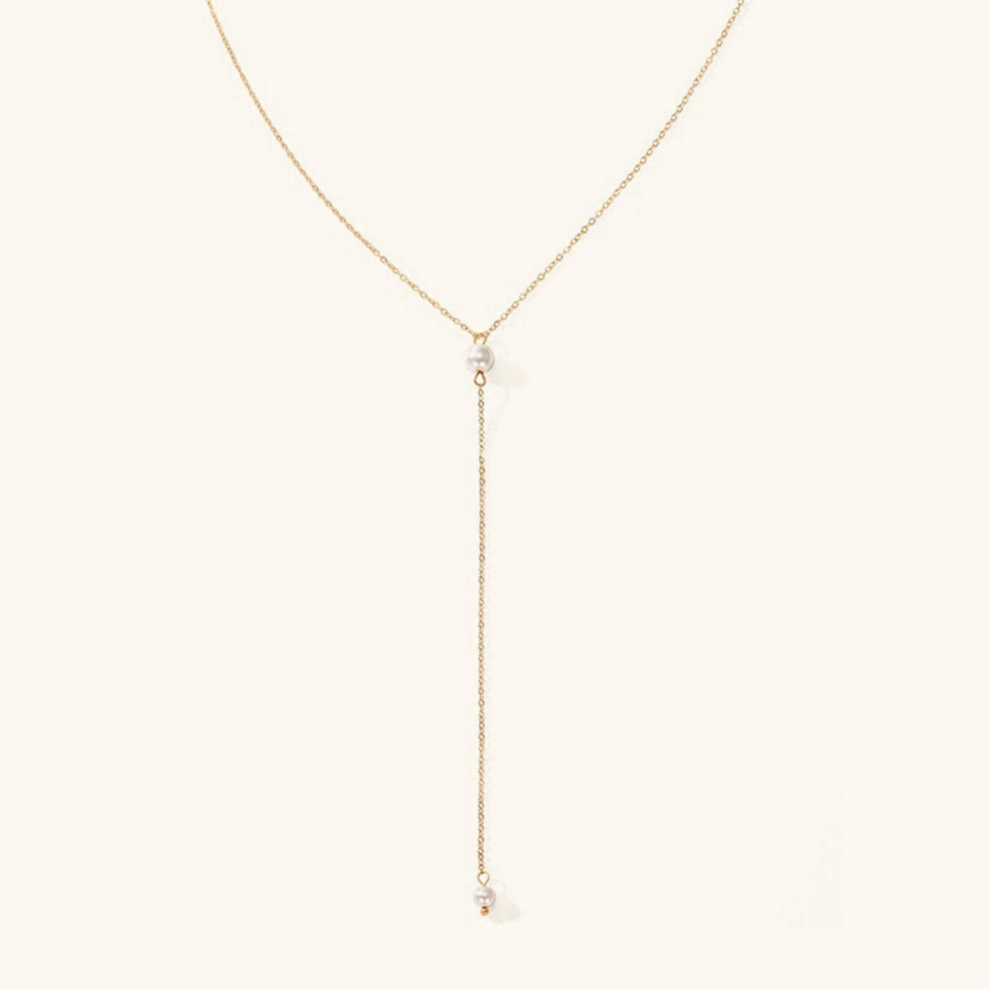 Beatrice ketting met parels en franjes | 14k Goud