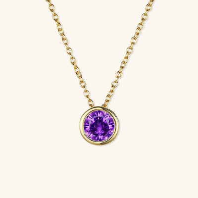 Amelia Halsketting met Geboortesteen | 18k Goud