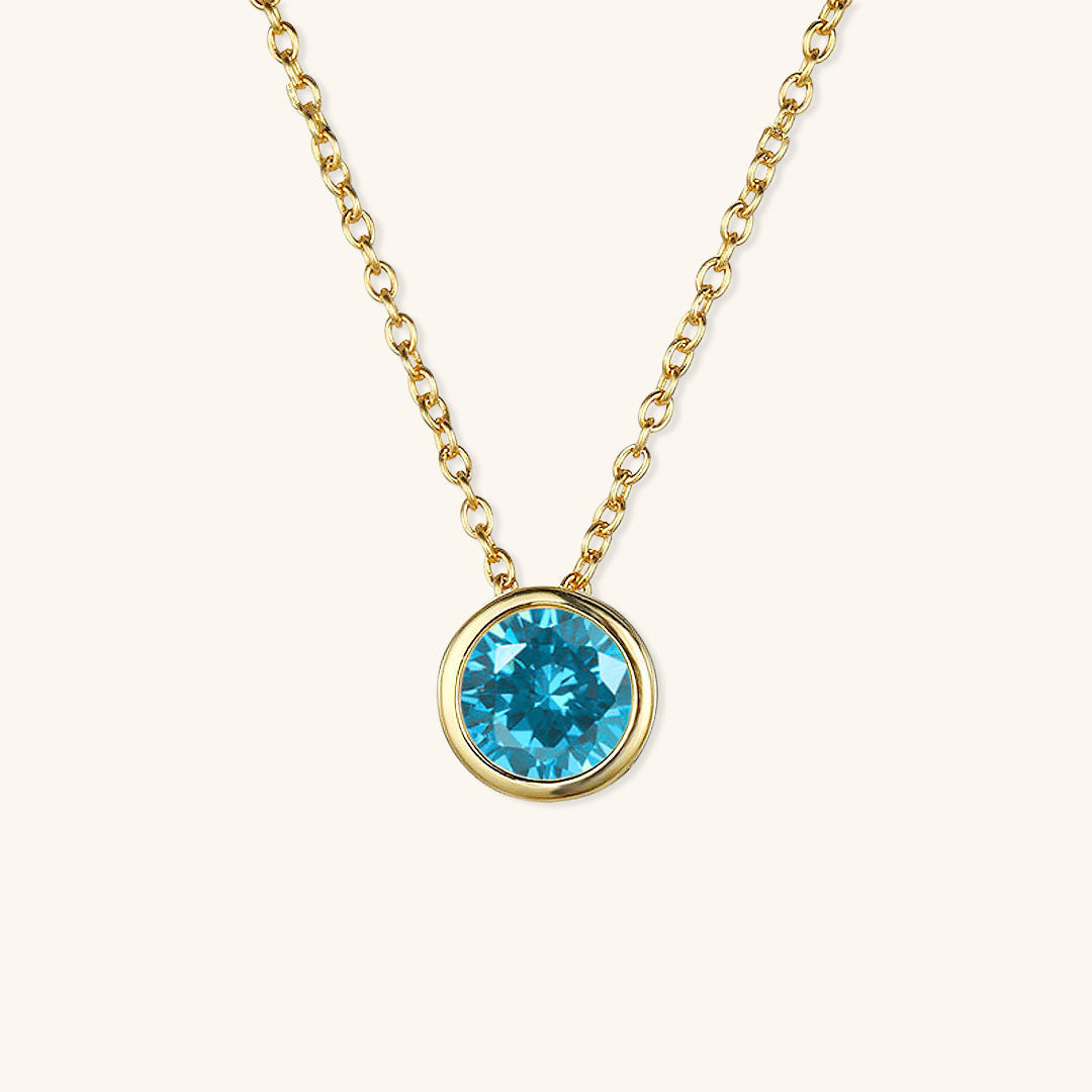 Amelia Halsketting met Geboortesteen | 18k Goud