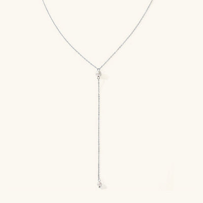 Beatrice ketting met parels en franjes | 14k Goud