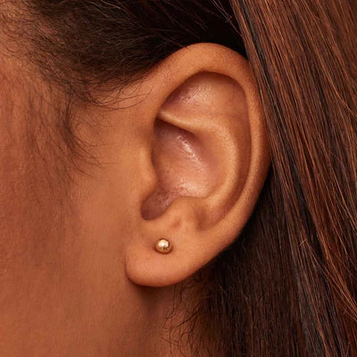 Gouden Parelvorm oorbellen | 16k Goud