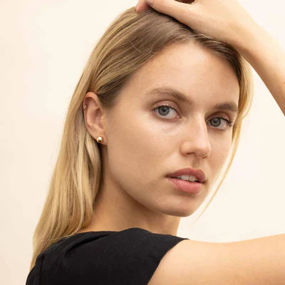 Gouden Parelvorm oorbellen | 16k Goud