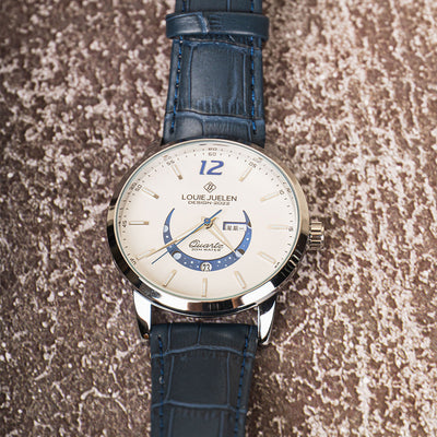 van Wennink© - Elegante Luminieuze Maanfase Horloge