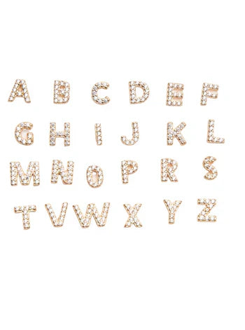 Initialen Oorbellen | 16k Goud