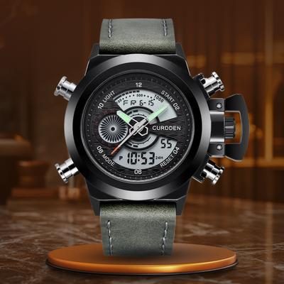 Dual Time Fashion Chronograaf Horloge