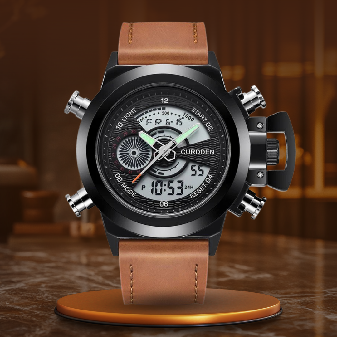 Dual Time Fashion Chronograaf Horloge